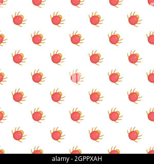 Mite pattern, cartoon style Stock Vector