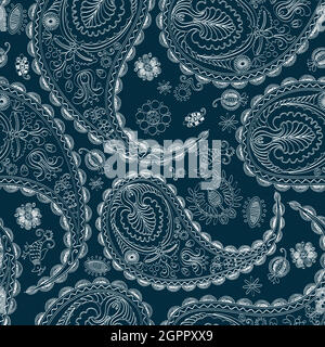 Floral paisley design 2 Stock Vector