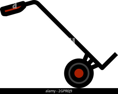 Warehouse Trolley Icon Stock Vector
