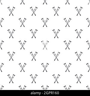 Crutches pattern, simple style Stock Vector