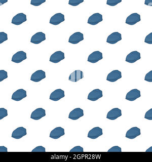 Cap driver pattern, cartoon style Stock Vector