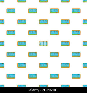 Taximeter pattern, cartoon style Stock Vector