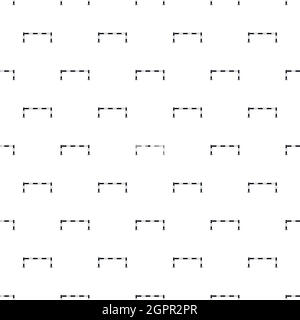 Car barrier pattern, simple style Stock Vector