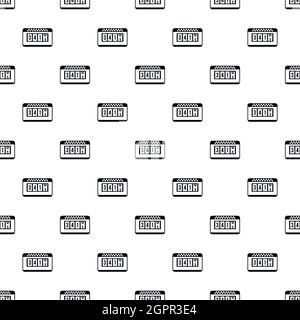 Taximeter pattern, simple style Stock Vector