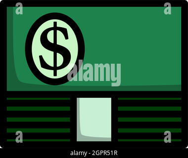 Banknote On Top Of Money Stack Icon Stock Vector