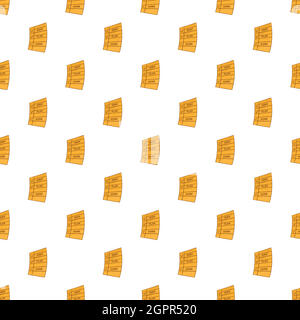 Idea, plan, work paper pattern, cartoon style Stock Vector