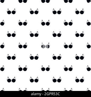 Glasses for blind pattern, simple style Stock Vector