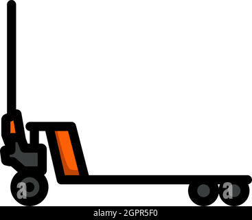 Hydraulic Trolley Jack Icon Stock Vector