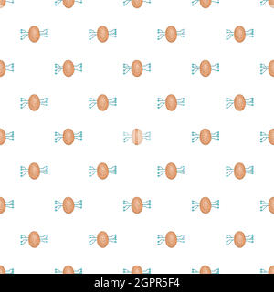 Fingerprint scan pattern, cartoon style Stock Vector