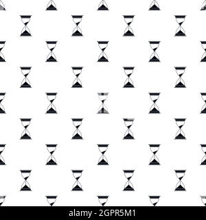 Hourglass pattern, simple style Stock Vector