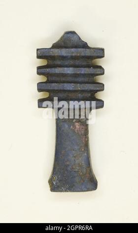 Amulet of a Djed Pillar, Egypt, Late Period, Dynasties 26-31 (664-332 BCE). Stock Photo