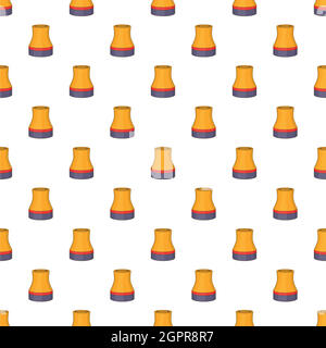 Storage plant pattern, cartoon style Stock Vector