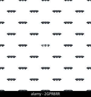 Electric train pattern, simple style Stock Vector