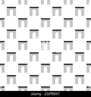 Brick arch pattern, simple style Stock Vector