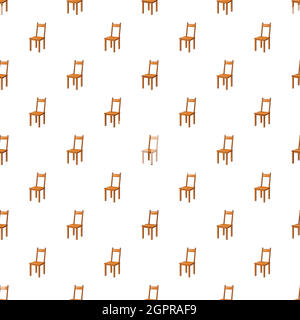 Chair pattern, cartoon style Stock Vector