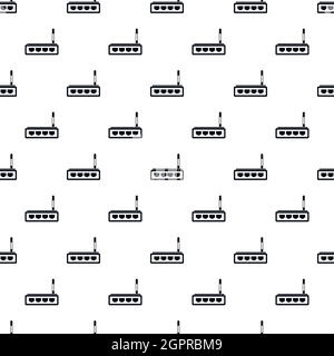 Modem pattern, simple style Stock Vector