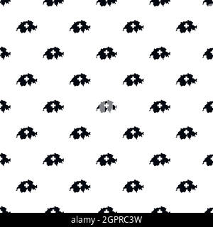 Map of Switzerland pattern, simple style Stock Vector