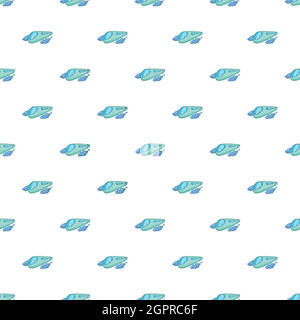 Futuristic speed train pattern, cartoon style Stock Vector