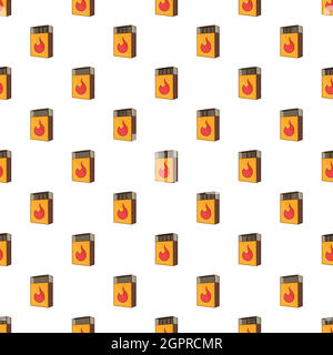 Box matches pattern, cartoon style Stock Vector