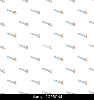 Saw pattern, cartoon style Stock Vector