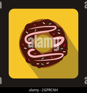 Donut Icon Food in Flat Style Vector Isolated Design Stock Vector Image ...