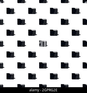 Worm in e-mail pattern, simple style Stock Vector