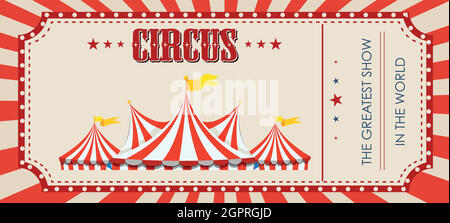 A circus ticket template Stock Vector