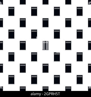 Trash pattern, simple style Stock Vector