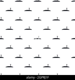 Truck scales pattern, simple style Stock Vector