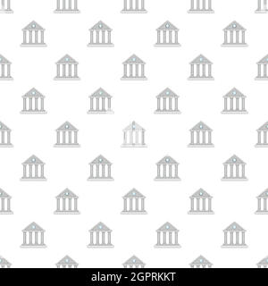 Roman colonnade pattern, cartoon style Stock Vector