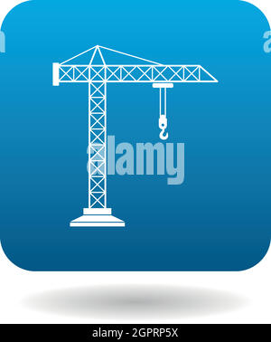 Truck crane icon simple style vector image Stock Vector Image & Art - Alamy