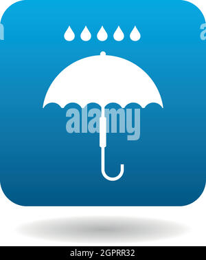 Umbrella icon in simple style Stock Vector