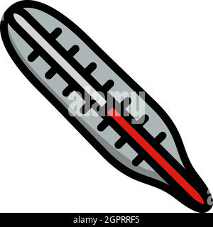 Medical Thermometer Icon Stock Vector