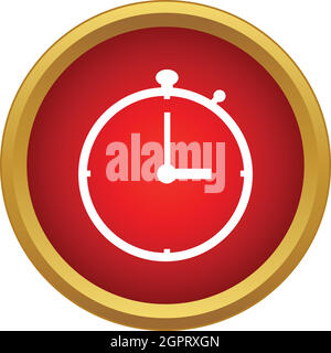 Stopwatch icon in simple style on a white background Stock Vector Image ...
