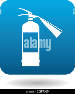 Fire extinguisher icon in simple style Stock Vector