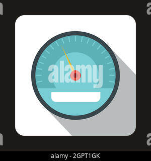 Electronic speedometer icon, flat style Stock Vector Image & Art - Alamy