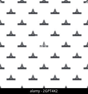 Capitol pattern, simple style Stock Vector