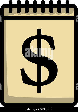 Dollar Calendar Icon Stock Vector