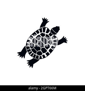 Turtle icon, simple style Stock Vector