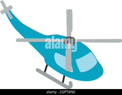 Helicopter icon, isometric 3d style Stock Vector