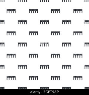 Brick bridge pattern, simple style Stock Vector