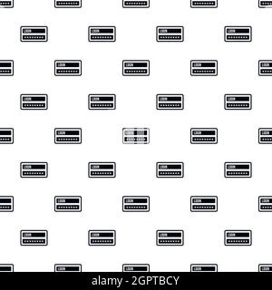 Username and password pattern, simple style Stock Vector