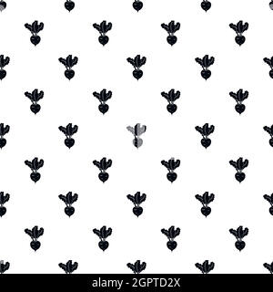 Turnip pattern, simple style Stock Vector