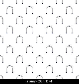 Steel arch pattern, simple style Stock Vector