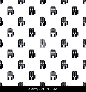 Hotel five stars pattern, simple style Stock Vector
