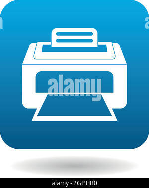 Printer icon in simple style Stock Vector