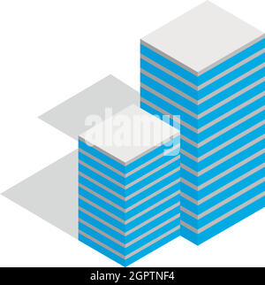 Hotel building icon, isometric 3d style Stock Vector Image & Art - Alamy