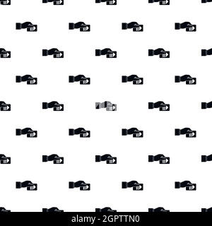 Hand pays for parking pattern, simple style Stock Vector