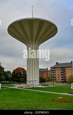 Water tower called Svampen in Orebro Sweden september 27 2021 Stock Photo