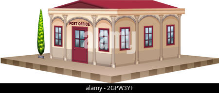 Post office in 3D design Stock Vector